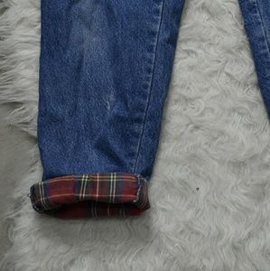Vintage Lands end flannel lined mom jeans